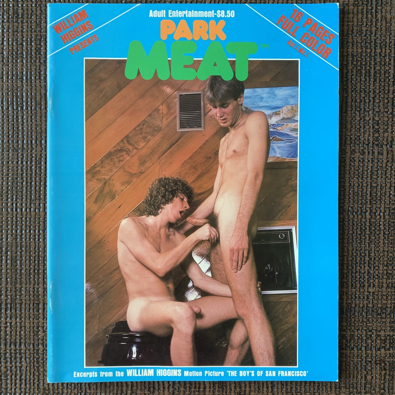 PARK MEAT #1 (1981) WILLIAM HIGGINS "Boys of San Francisco" Gay Jocks Smooth Magazine Chicken