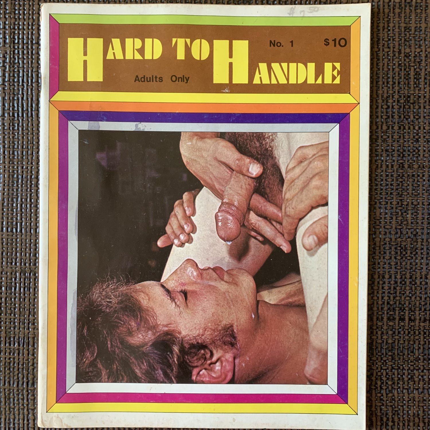 HARD TO HANDLE #1 (1972) Gay Vintage Adult Magazine Male Nude Jocks Chicken