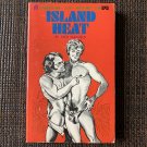 ISLAND HEAT 1973 TC274 GAY TROJAN Classic DICK GARFIELD Gay Pulp Vintage Paperback Drawings