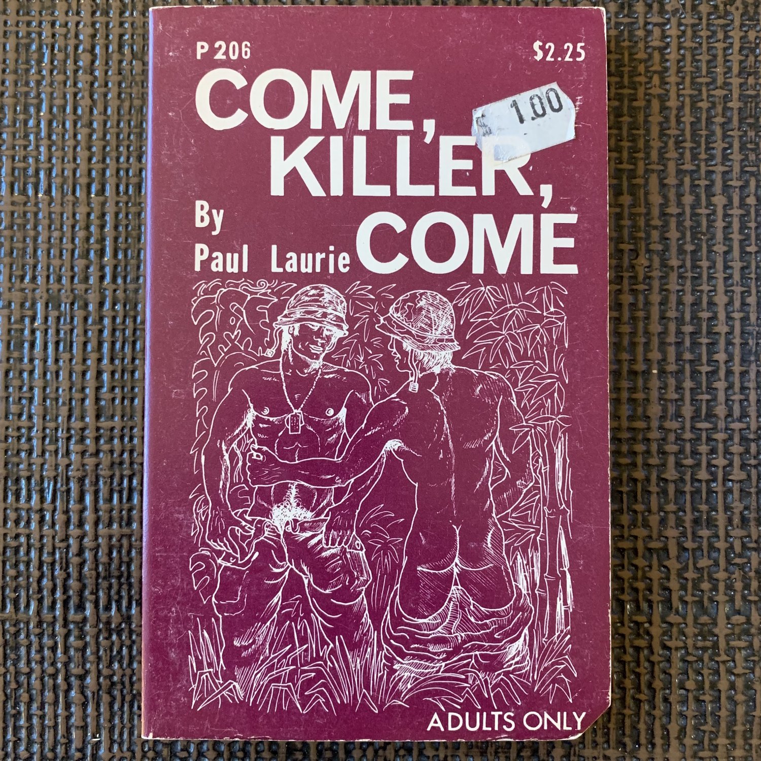 [unread] COME, KILLER, COME 1972 P206 GAY PARISIAN PRESS Gay Pulp Vintage Paperback PAUL LAURIE