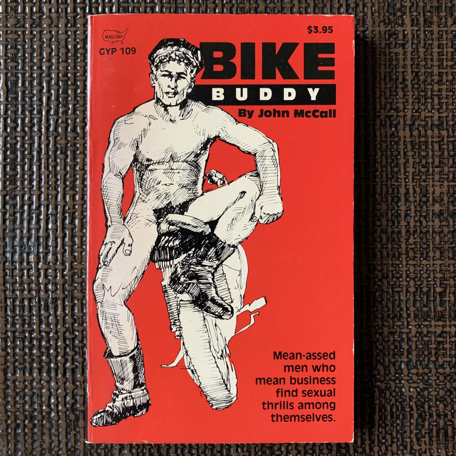 [unread] BIKE BUDDY (1977) GYP109 GAY EROS PUBLISHING John McCall Pulp Vintage Paperback Drawings