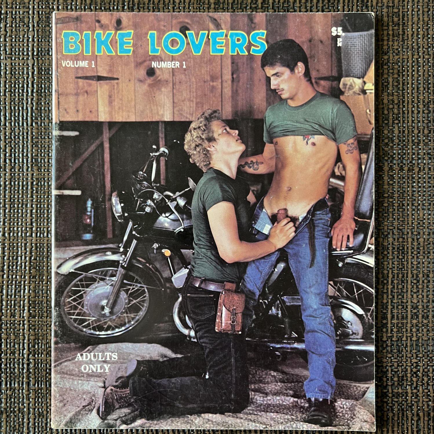 BIKE LOVERS (1975) Gay Vintage Magazine Pulp Motorcycle Chicken Leather Young Male Nudes