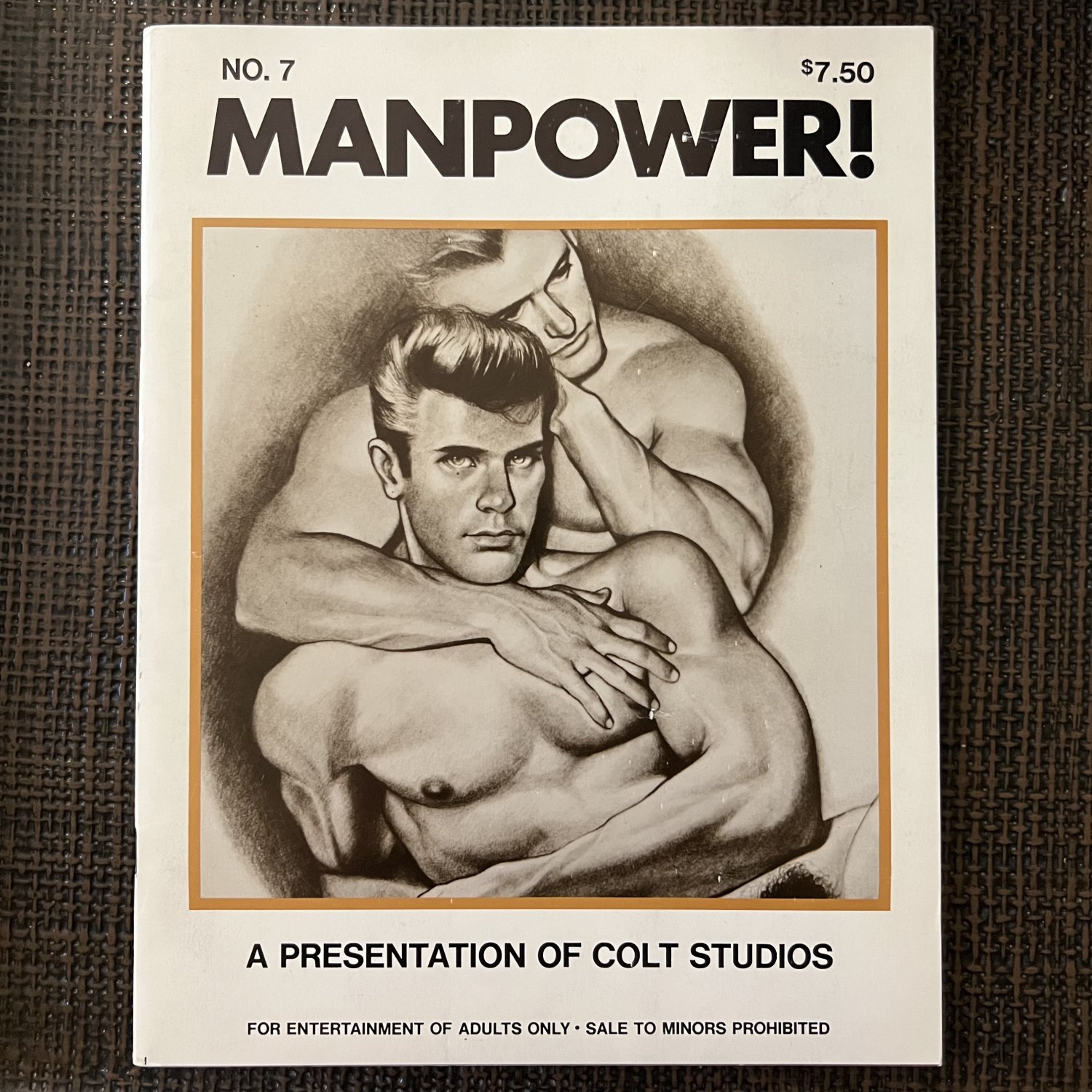 COLT MANPOWER #7 (1974) Gay Vintage Biker Male Masculine Nude Muscle Beefcake Art