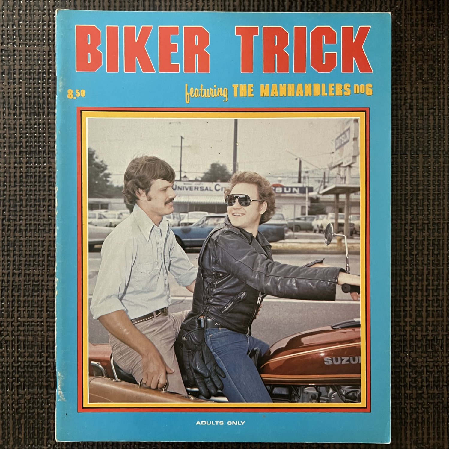[dead stock] BIKER TRICK, MANHANDLERS #6 (1978) Cruising NOVA MUSTANG Gay Cock Vintage Magazine