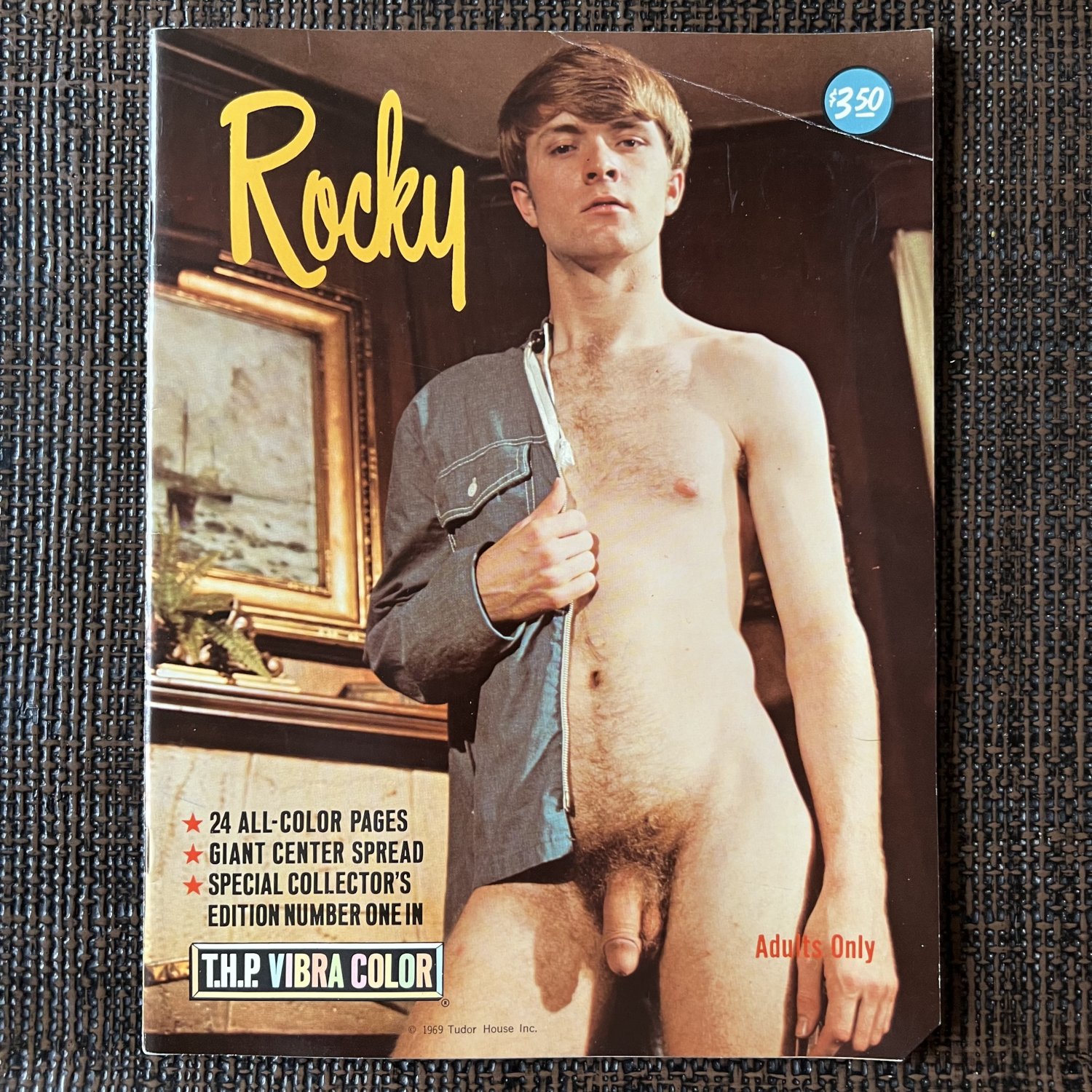 ROCKY #1 (1969) TUDOR HOUSE Brad Boone Physique Photos Chicken Male Nudes Smooth