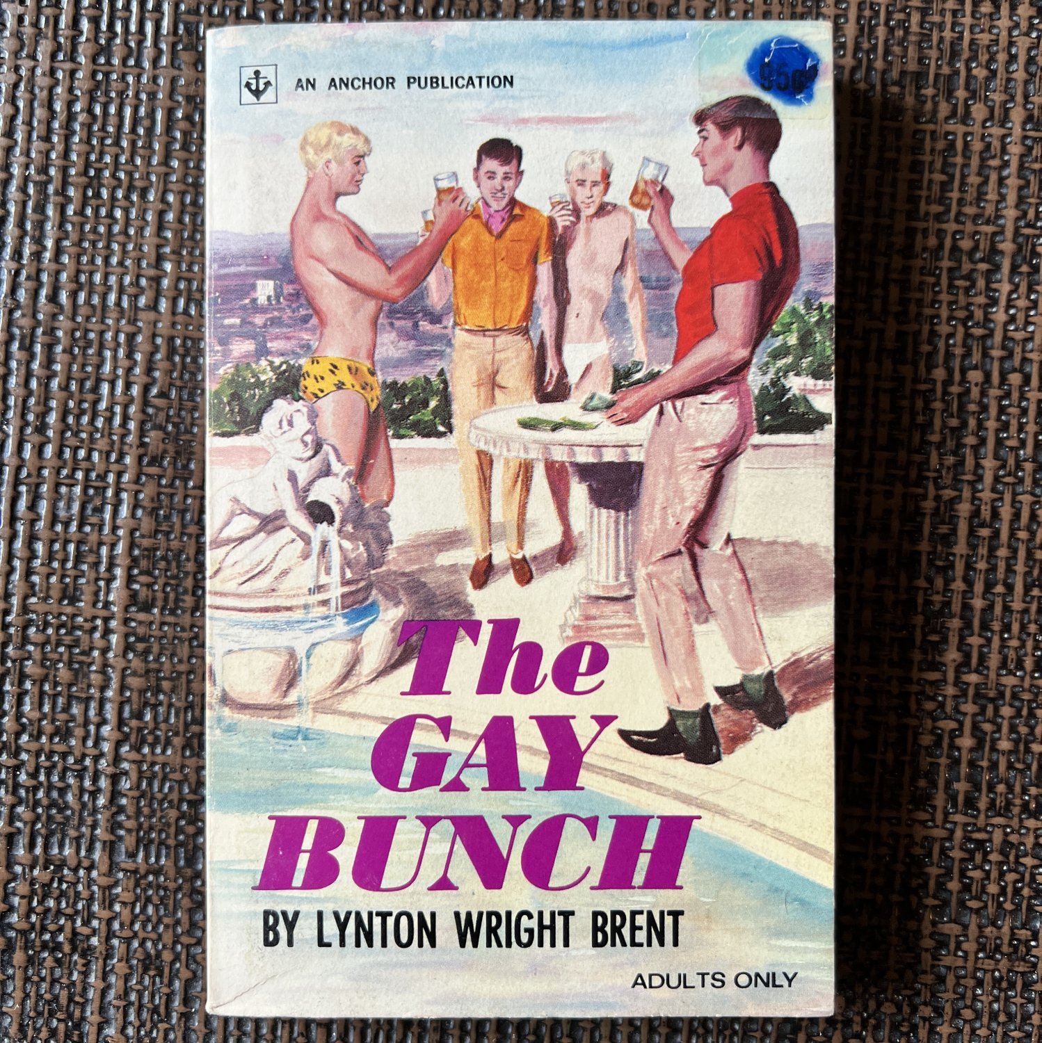 THE GAY BRUNCH (1965) Anchor Publication LYNTON WRIGHT BRENT Novel PB HOMOSEXUAL Gay Pulp ART Teen