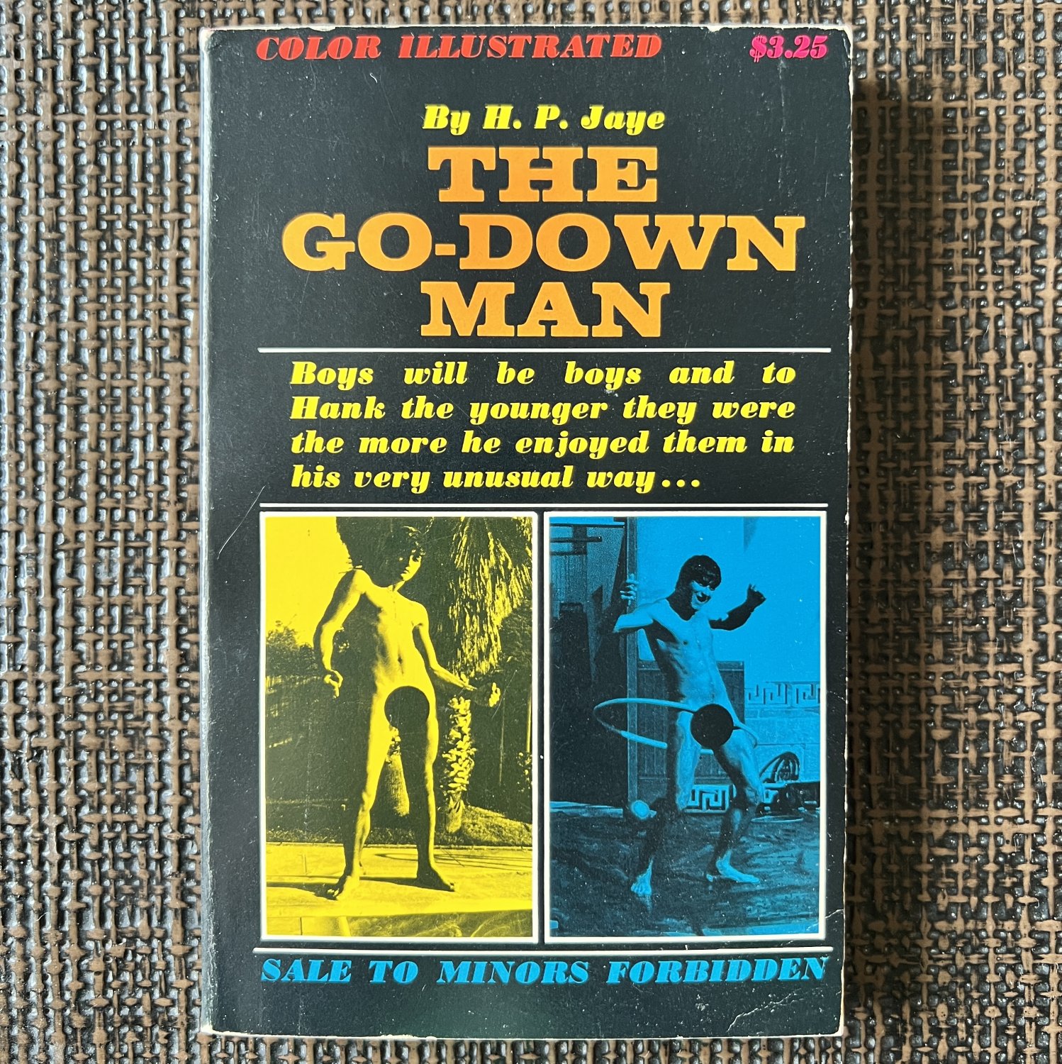 THE GO-DOWN MAN (1969) H.P. JAYE Novel COLOR PHOTO ILLUSTRATED PB HOMOSEXUAL Gay Pulp Sleaze Teen