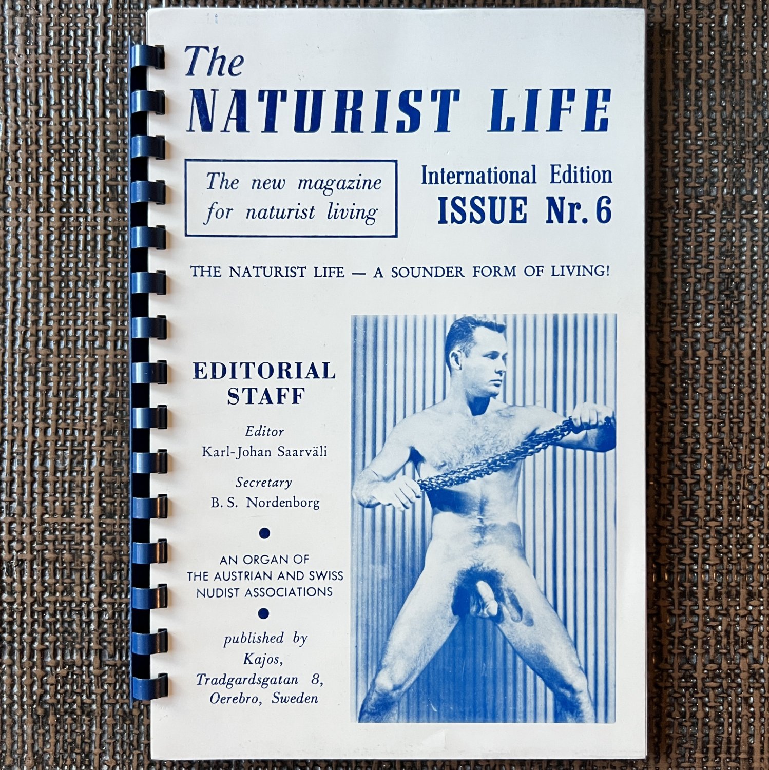 NATURIST LIFE #6 (1960s) UNCUT Male Nudes Magazine Gay Muscle Beefcake AUSTRIAN SWISS NUDIST