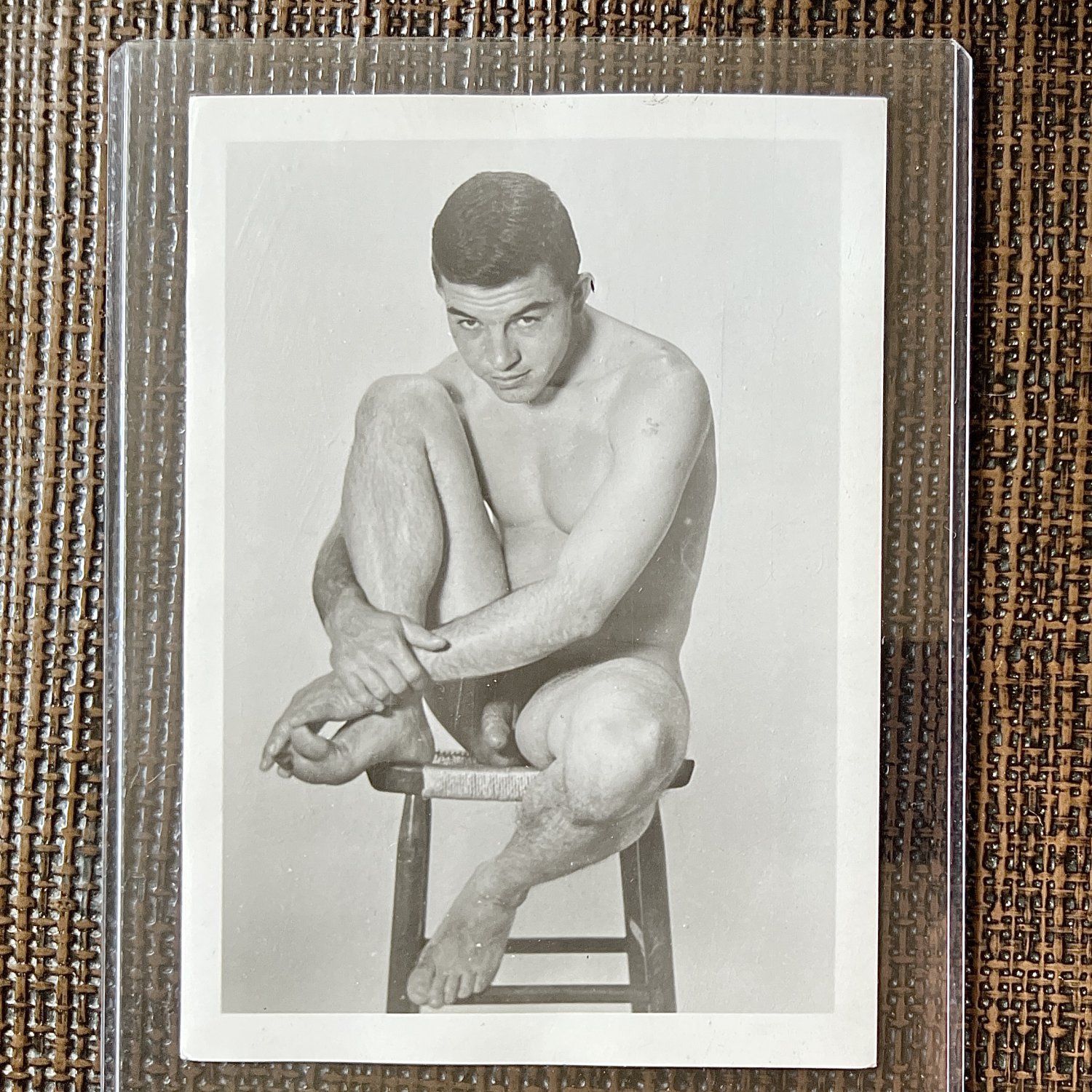 Vintage GUILD PRESS 1960s Male Nude Original Photo Young Swimmer Figure Study B/W Art RisquÃ©
