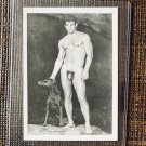 Rex COLT STUDIO (1971) Vintage Male Nude Original Photo Uncut Athletic Dog B/W Art Photography
