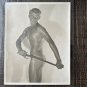 Antique 1940s-1950s Original Photo Male Young Nude Physique Posing Strap RisquÃ© Classic Beefcake