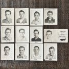 (Lot 12) Antique LYNDON STUDIO MALES High School Class ID Photos (1947) B/W Originals Art