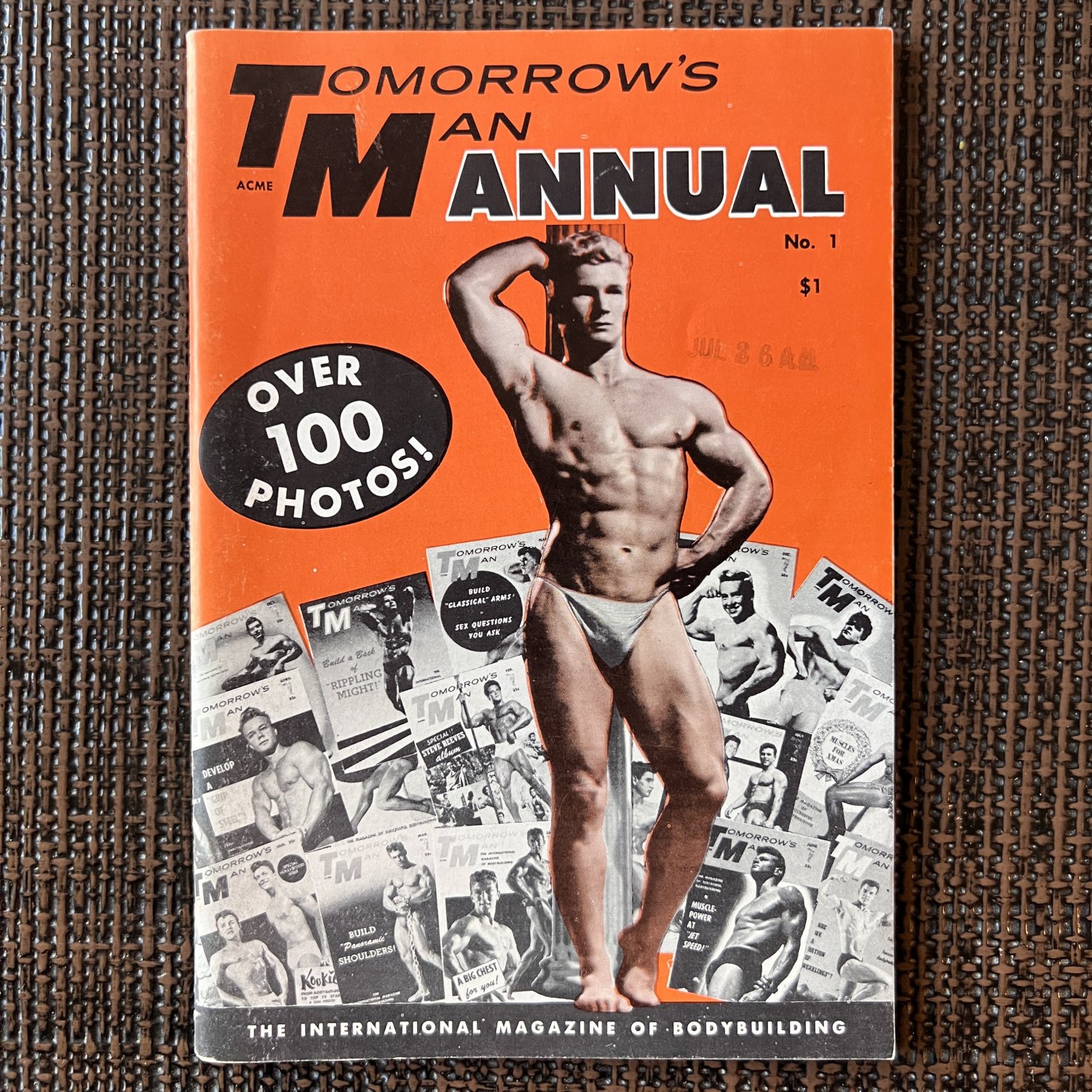 TOMORROWâS MAN ANNUAL #1 (1961) MUSCLE Posing Strap Physique Art Photos Muscle Beefcake Male Nudes