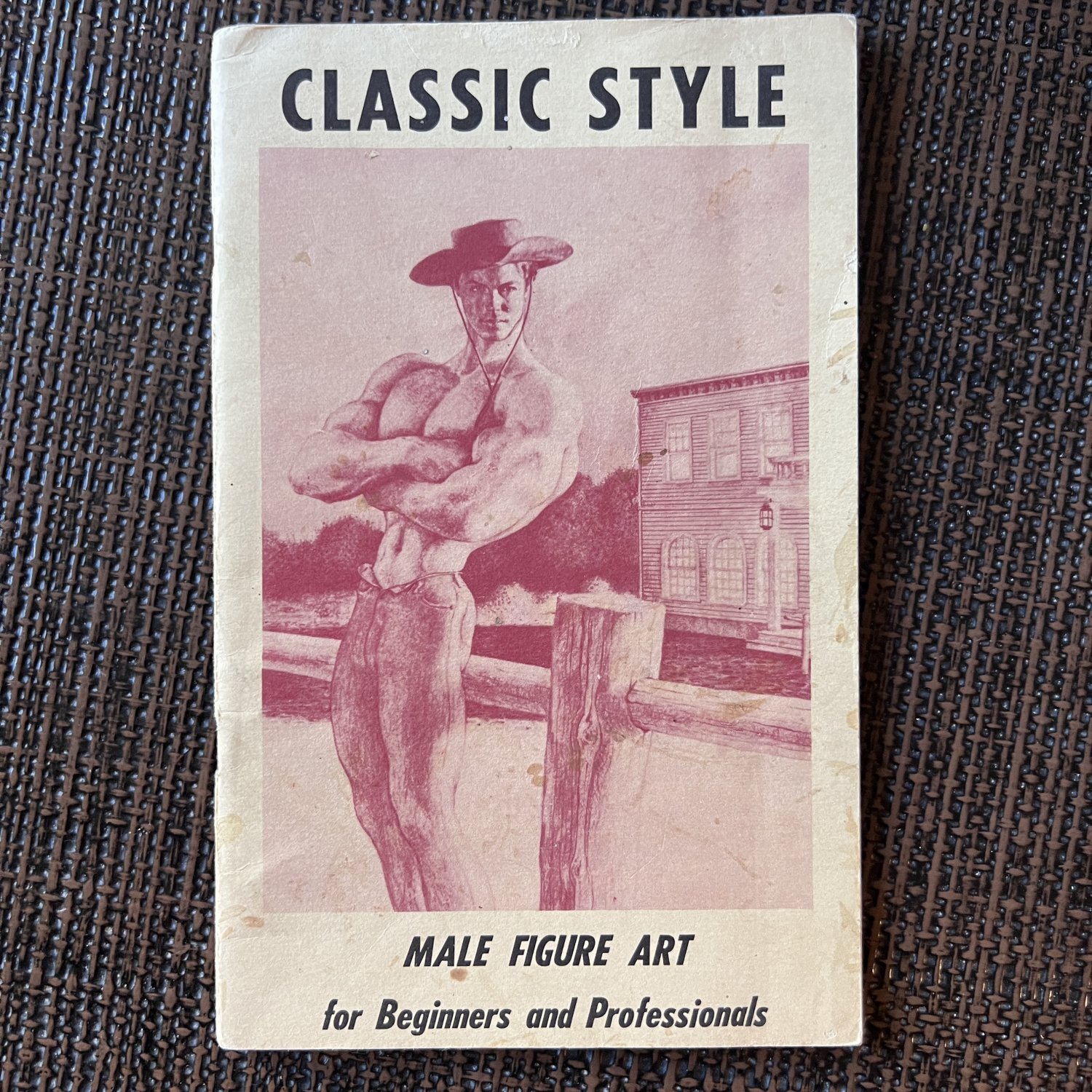 CLASSIC STYLE MALE FIGURE ART (1960) Athletic Muscle Beefcake Drawing Nudes Vintage Digest