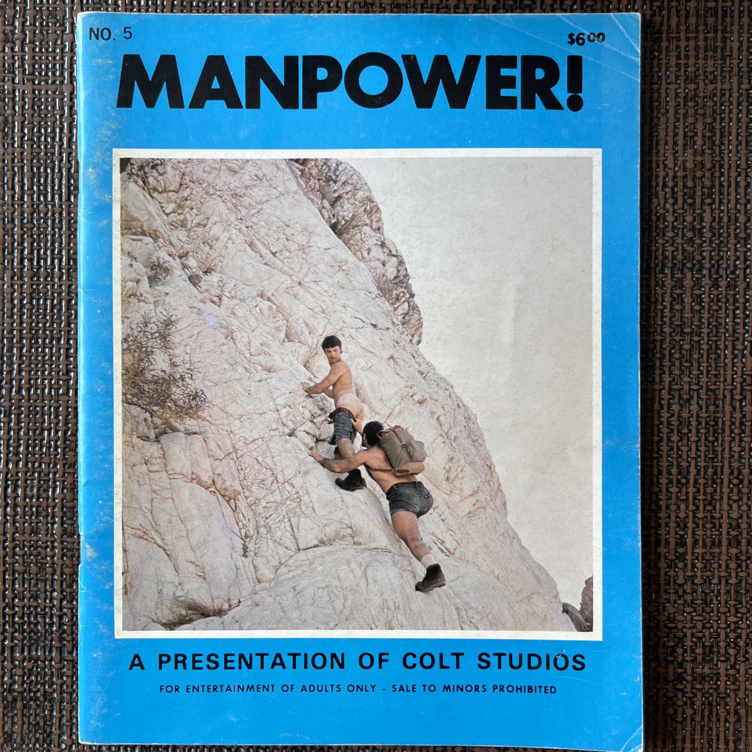 COLT MANPOWER #5 (1972) Gay Uncut Vintage Hiking Camping Male Masculine Nude Muscle Beefcake Art