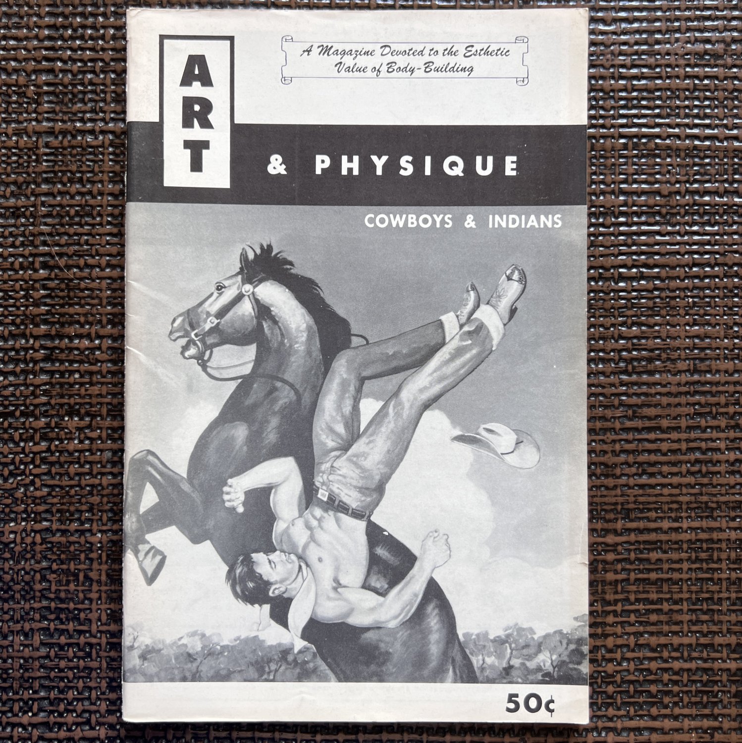 ART & PHYSIQUE #9 (1960) KRIS STUDIO Cowboys Gay Photos Vintage Male QUAINTANCE Nudes AMG