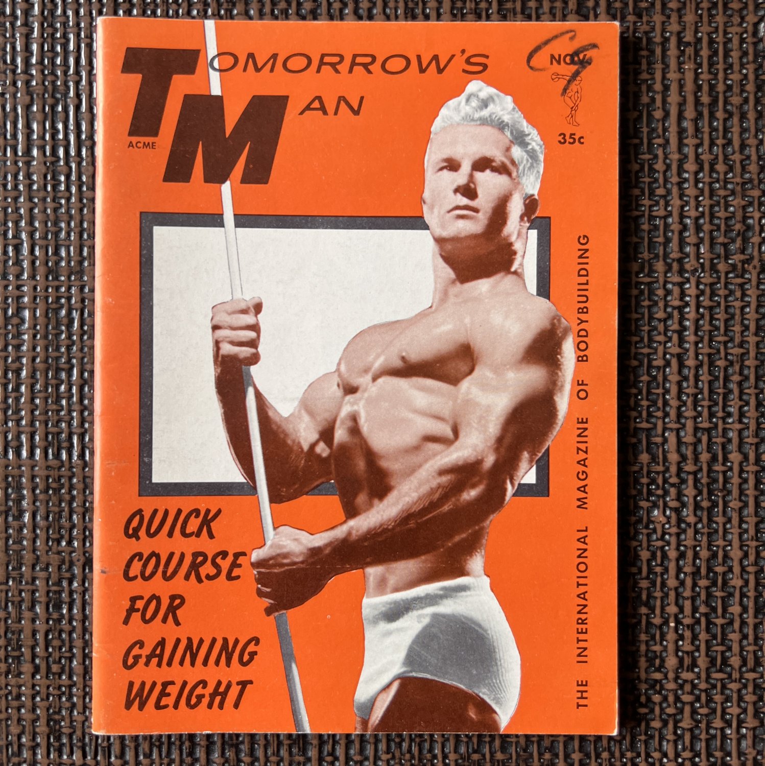 TOMORROW'S MAN Vol.9 No.12 (1961) SPARTAN Posing Strap Physique Male Figure Study Beefcake