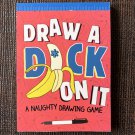 Draw a Dick on It: A Naughty Drawing Game (2017) Bachelorette Gift Illustrations Stickers PB Gay