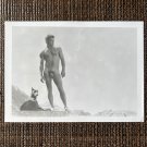 Rex COLT STUDIO (1971) Vintage Male Nude Original Photo Uncut Athletic Dog B/W Art Photography