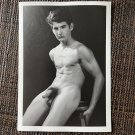 Original Antique Male Photo (1950s) Art Gay Figure Stud Muscle Nudes Men Vintage