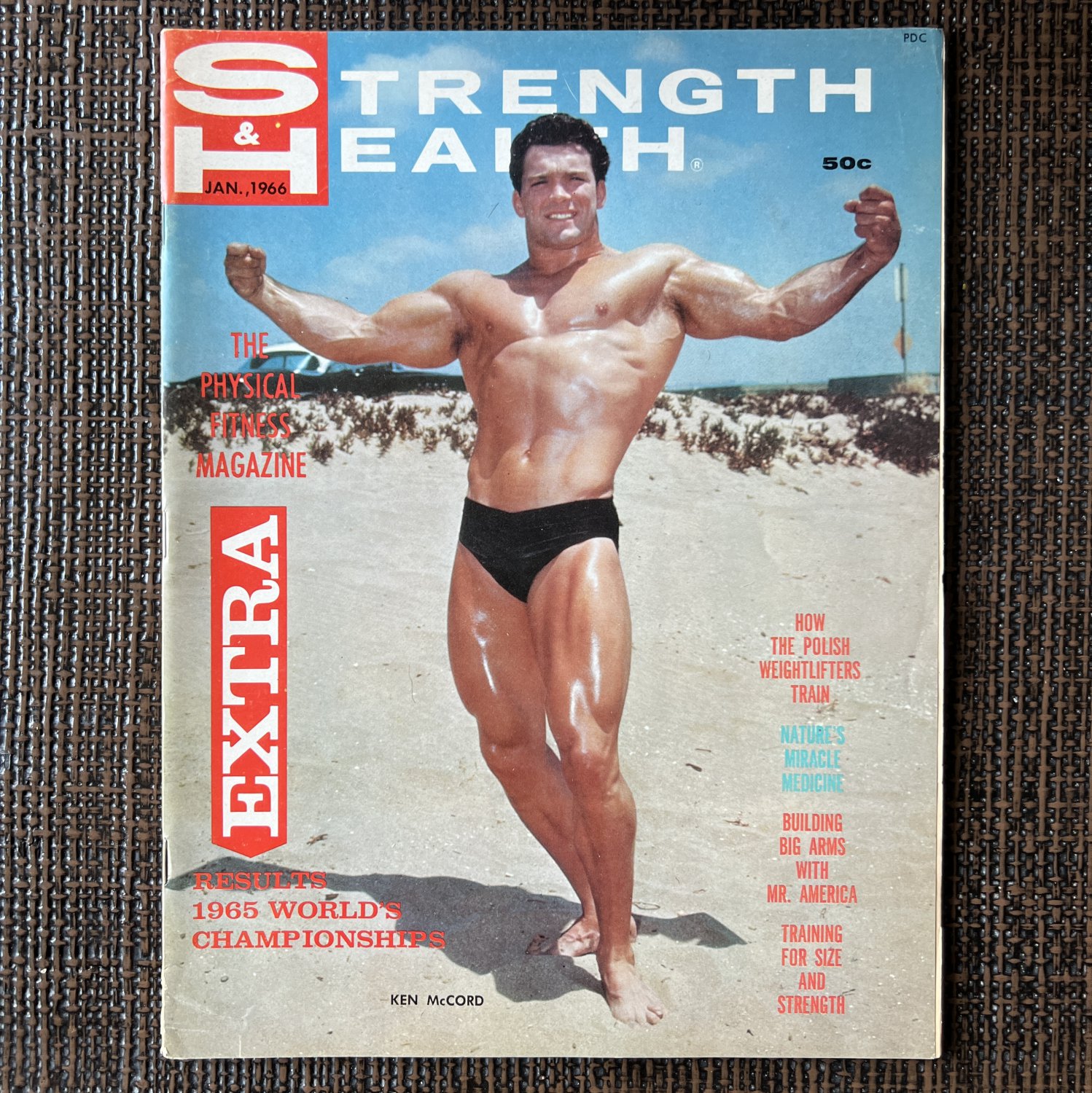 STRENGTH & HEALTH (1966) MALE FIGURE Bulge BODYBUILDER Vintage Art Photos PHYSIQUE Stud MUSCLE MASC