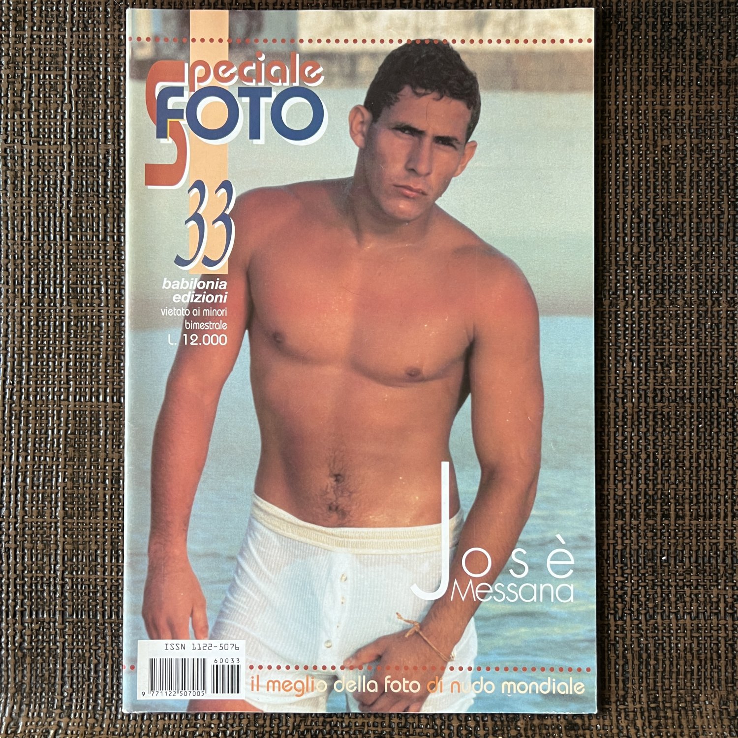 SPECIALE FOTO #33 (1997) JOSE MESSANA ITALIAN Physique 18+ Uncut Muscle Smooth Athletic Jocks Nudes