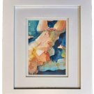 Original Male Nude Watercolor 10x12 Painting signed Gabriel Garbow Framed Art Small