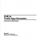 Caterpillar Cat 314C CR Track Type Excavator Parts Catalog Manual KHB1-UP