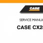 Case CX25 Hydraulic Excavator Service Repair Manual