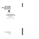 John Deere 336, 346, 466 Baler Drives Technical Service Repair Manual TM1114