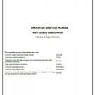 John Deere 444JR Forklift 4WD Loader Operation, Maintenance & Diagnostic Test Service Manual TM11202