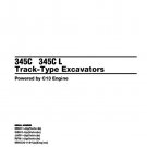 Caterpillar Cat 345C, 345CL Track Type Excavator Parts Catalog Manual MDC, GBH, JAR, RFN