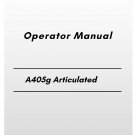 Volvo A405g Articulated Hauler Operator Manual