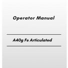 Volvo A40g Fs Articulated Hauler Operator Manual