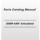 Volvo 20589 A40f Articulated Hauler Parts Catalog Manual