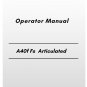 Volvo A40f Fs Articulated Hauler Operator Manual