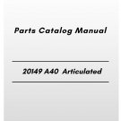 Volvo 20149 A40 Articulated Hauler Parts Catalog Manual