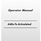 Volvo A40e Fs Articulated Hauler Operator Manual