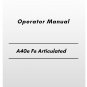 Volvo A40e Fs Articulated Hauler Operator Manual