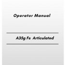 Volvo A35g Fs Articulated Hauler Operator Manual