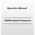 Volvo Dd100b Asphalt Compactors Operator Manual