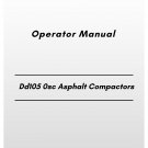 Volvo Dd105 0sc Asphalt Compactors Operator Manual