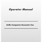 Volvo Ec18c  Compactor Excavator Cex Operator Manual