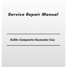 Volvo Ec20c Compactor Excavator Cex Electrical Hydraulic And Schematic Manual