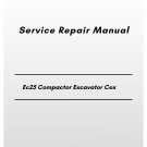 Volvo Ec25 Compactor Excavator Cex Service Repair Manual