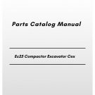 Volvo Ec25 Compactor Excavator Cex Parts Catalog Manual