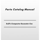 Volvo Ec27c Compactor Excavator Cex Parts Catalog Manual
