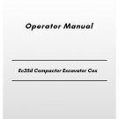 Volvo Ec35d Compactor Excavator Cex Operator Manual