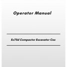 Volvo Ec75d Compactor Excavator Cex Operator Manual