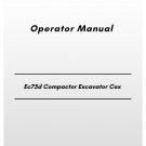 Volvo Ec75d Compactor Excavator Cex Operator Manual